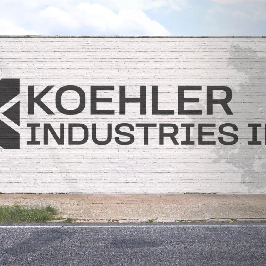 Koehler Industries logo on a building